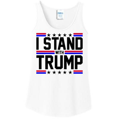 I Stand With Trump Usa Election Ladies Essential Tank