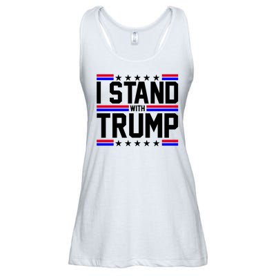 I Stand With Trump Usa Election Ladies Essential Flowy Tank