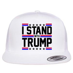 I Stand With Trump Usa Election Flat Bill Trucker Hat