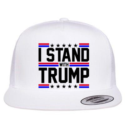 I Stand With Trump Usa Election Flat Bill Trucker Hat