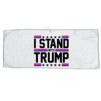 I Stand With Trump Usa Election Large Microfiber Waffle Golf Towel