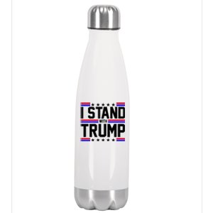 I Stand With Trump Usa Election Stainless Steel Insulated Water Bottle