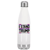 I Stand With Trump Usa Election Stainless Steel Insulated Water Bottle