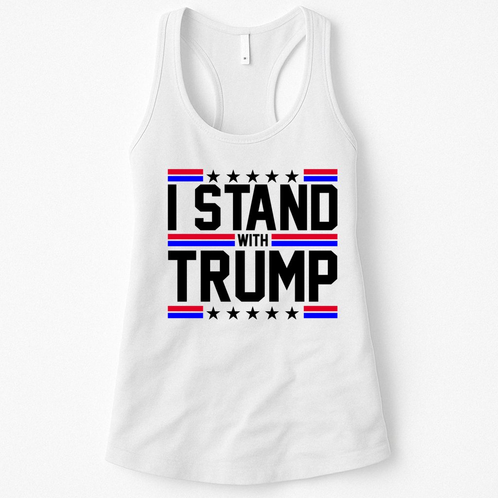 I Stand With Trump Usa Election Womens Tank Top
