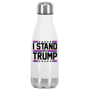 I Stand With Trump Usa Election Stainless Steel Insulated Water Bottle