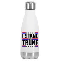 I Stand With Trump Usa Election Stainless Steel Insulated Water Bottle