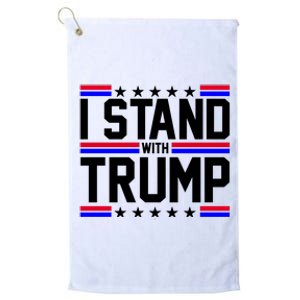 I Stand With Trump Usa Election Platinum Collection Golf Towel