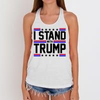 I Stand With Trump Usa Election Women's Knotted Racerback Tank