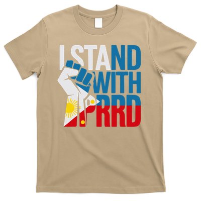 I Stand With PRRD DU30 Supporters Philippines Flag Fist T-Shirt