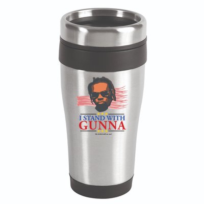 I Stand With Gunna He Didn’t Tell On Me 16oz Travel Tumbler