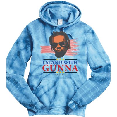 I Stand With Gunna He Didn’t Tell On Me Tie Dye Hoodie