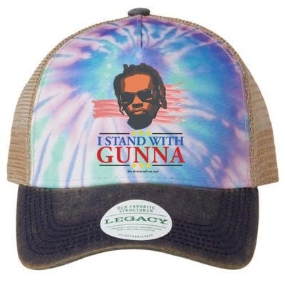 I Stand With Gunna He Didn’t Tell On Me Legacy Tie Dye Trucker Hat
