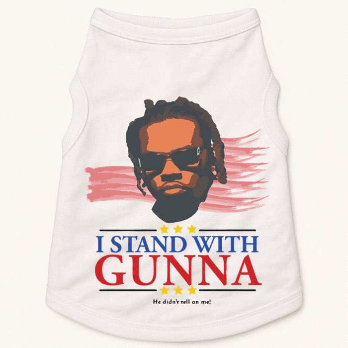 I Stand With Gunna He Didn’t Tell On Me Doggie Tank