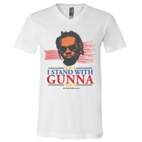 I Stand With Gunna He Didn’t Tell On Me V-Neck T-Shirt