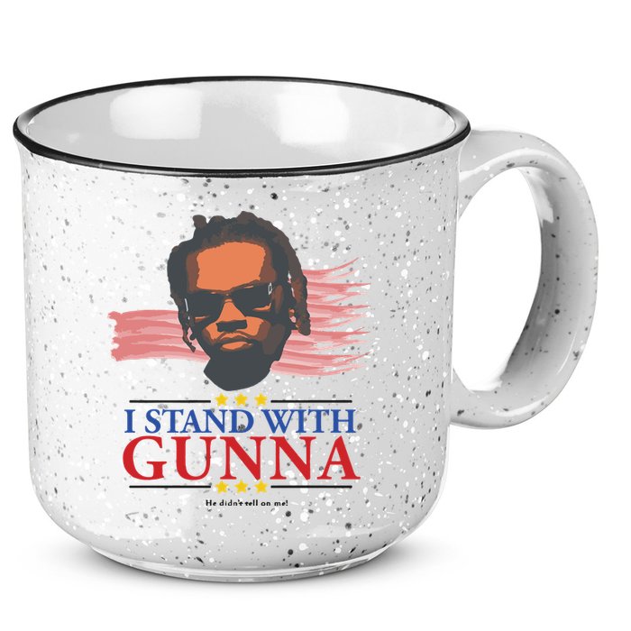 I Stand With Gunna He Didn’t Tell On Me 15oz Campfire Ceramic Mug