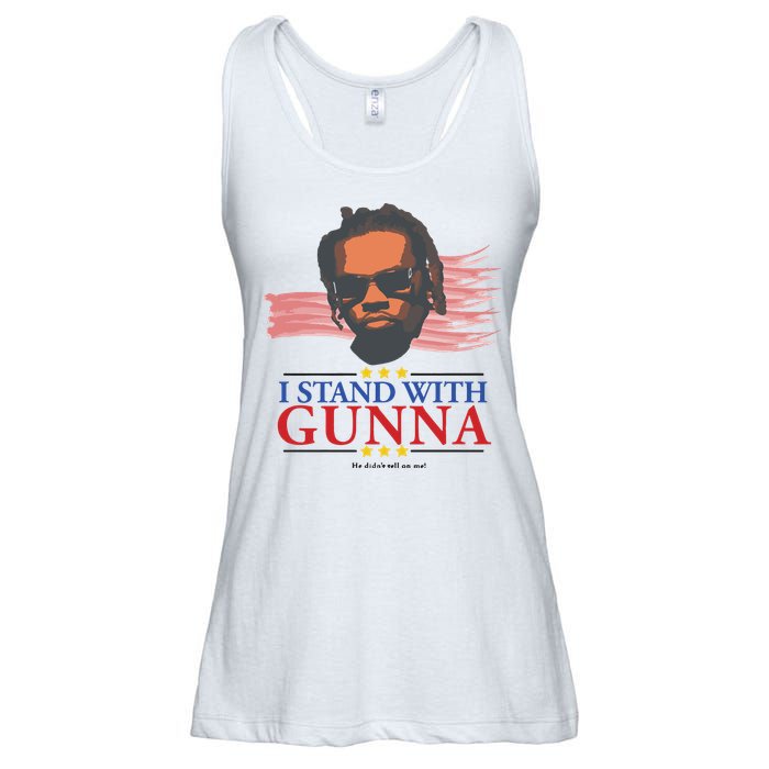 I Stand With Gunna He Didn’t Tell On Me Ladies Essential Flowy Tank