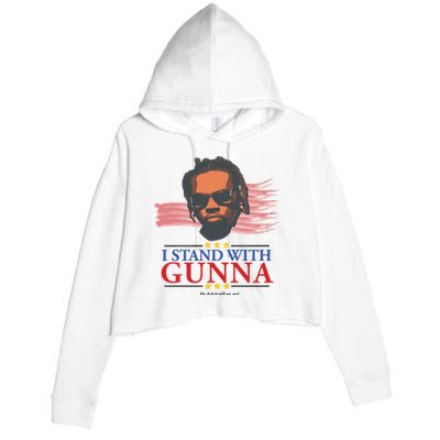 I Stand With Gunna He Didn’t Tell On Me Crop Fleece Hoodie
