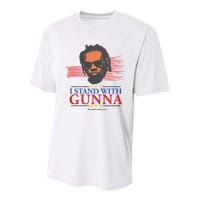 I Stand With Gunna He Didn’t Tell On Me Youth Performance Sprint T-Shirt