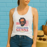 I Stand With Gunna He Didn’t Tell On Me Womens Tank Top