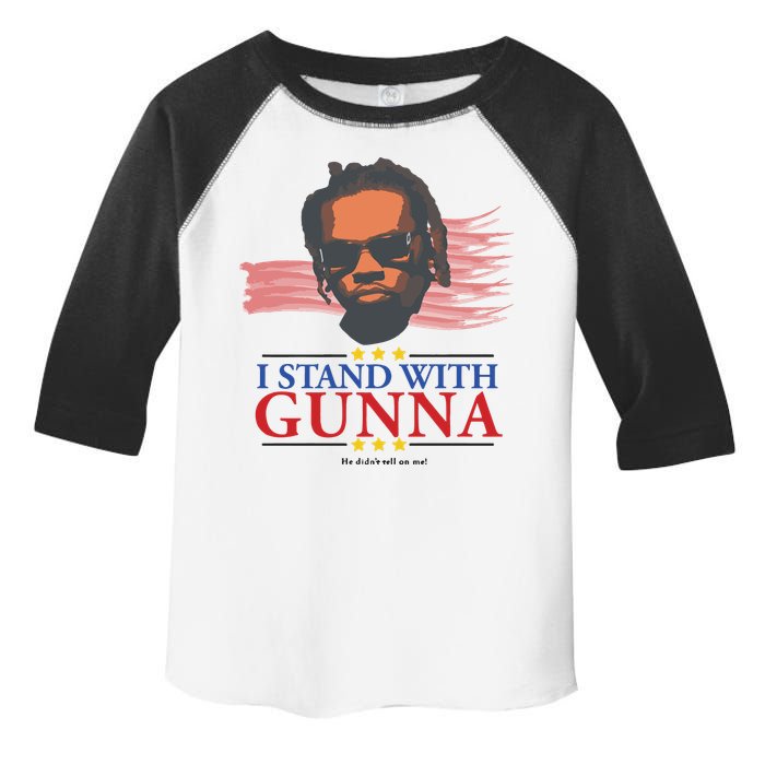 I Stand With Gunna He Didn’t Tell On Me Toddler Fine Jersey T-Shirt