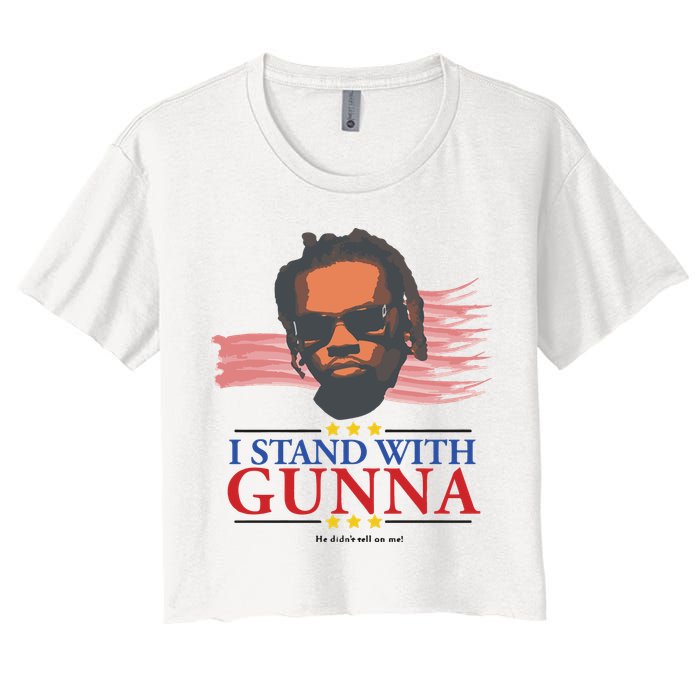 I Stand With Gunna He Didn’t Tell On Me Crop Top