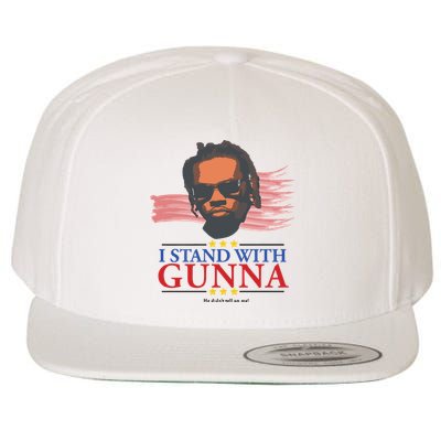 I Stand With Gunna He Didn’t Tell On Me Wool Snapback Cap