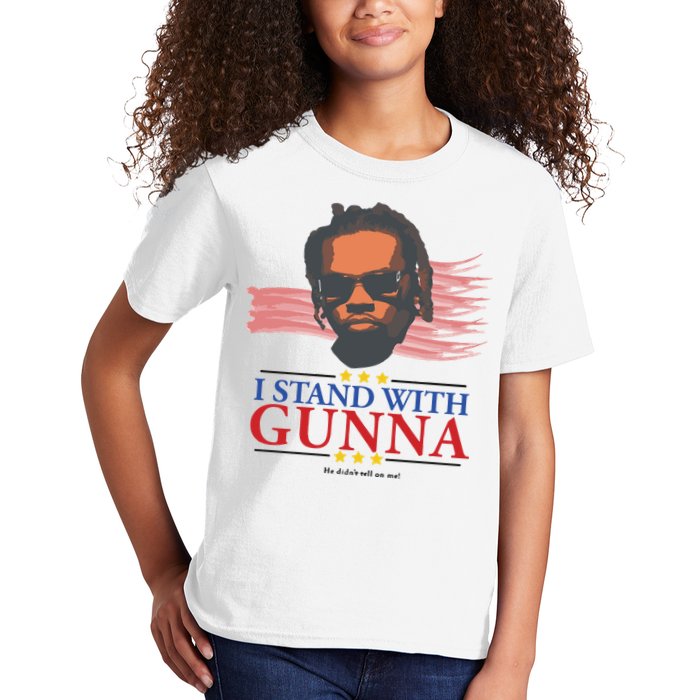 I Stand With Gunna He Didn’t Tell On Me Kids T-Shirt