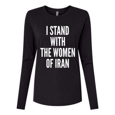 I Stand With The Of Iran Iranian Flag Freeiran Fist Gift Womens Cotton Relaxed Long Sleeve T-Shirt