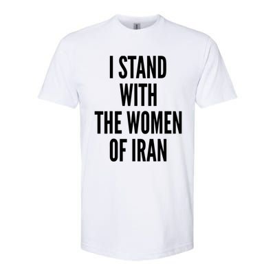 I Stand With The Of Iran Iranian Flag Freeiran Fist Gift Softstyle® CVC T-Shirt