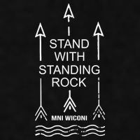 I Stand With Standing Rock Ladies PosiCharge Tri-Blend Wicking Tank