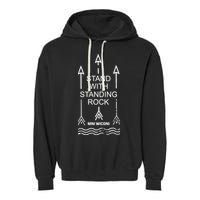 I Stand With Standing Rock Garment-Dyed Fleece Hoodie
