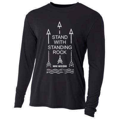 I Stand With Standing Rock Cooling Performance Long Sleeve Crew