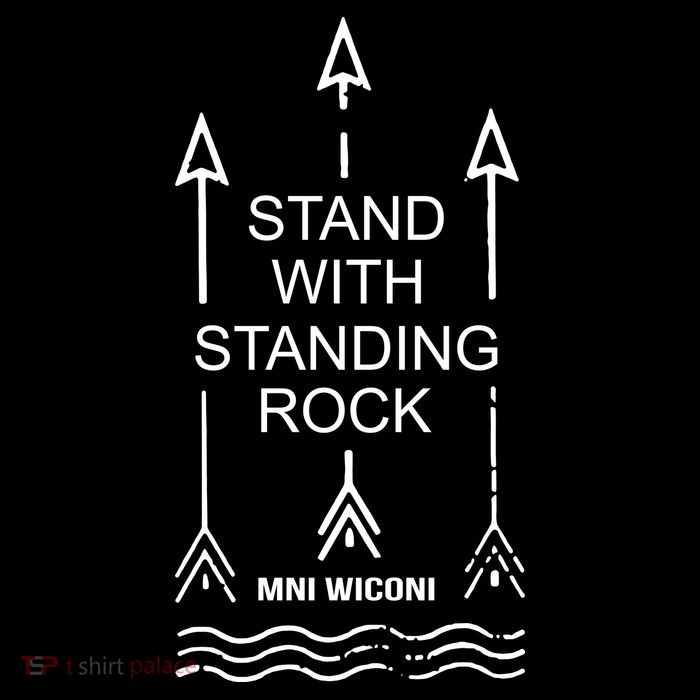I Stand With Standing Rock Youth Performance Sprint T-Shirt
