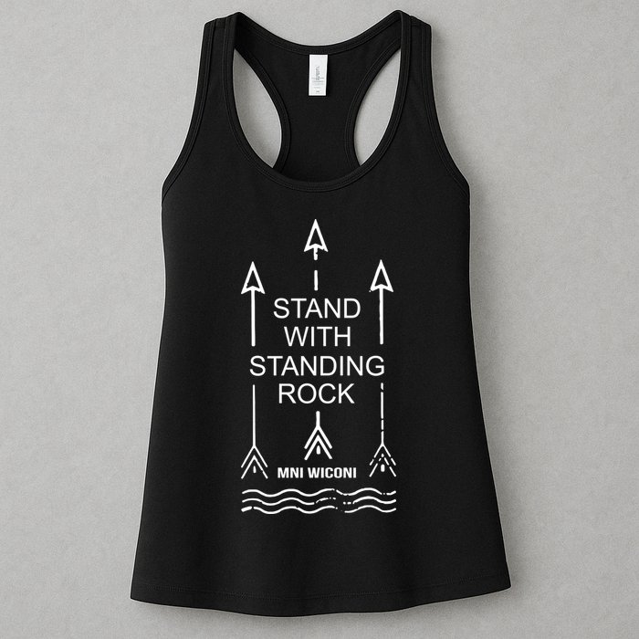 I Stand With Standing Rock Womens Tank Top