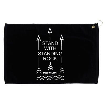 I Stand With Standing Rock Grommeted Golf Towel