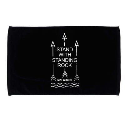 I Stand With Standing Rock Microfiber Hand Towel