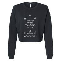 I Stand With Standing Rock Cropped Pullover Crew