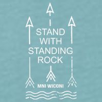 I Stand With Standing Rock Sueded Cloud Jersey T-Shirt