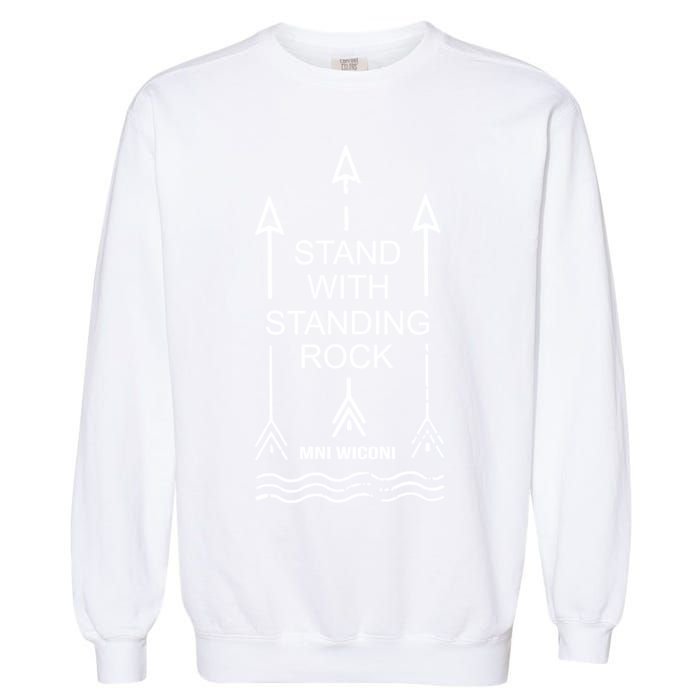 I Stand With Standing Rock Garment-Dyed Sweatshirt
