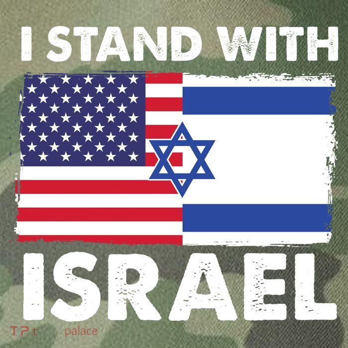I Stand With Israel Usa Flag Legacy Tie Dye Trucker Hat