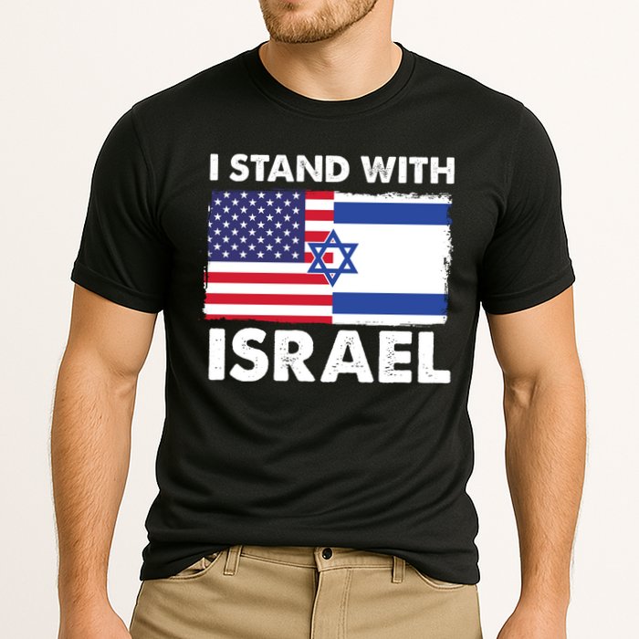 I Stand With Israel Usa Flag Performance Shirt