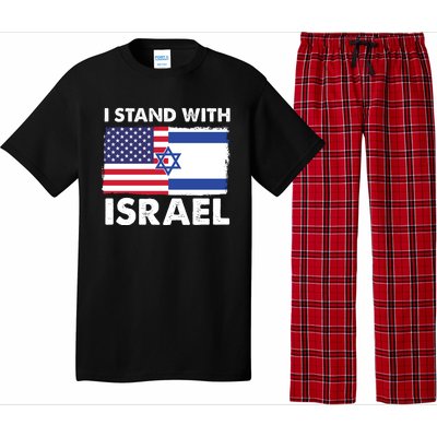 I Stand With Israel Usa Flag Pajama Set