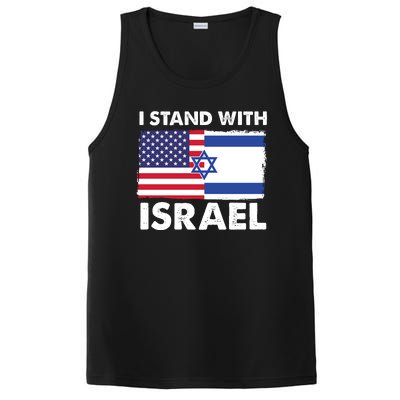 I Stand With Israel Usa Flag PosiCharge Competitor Tank