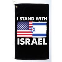 I Stand With Israel Usa Flag Golf Towel