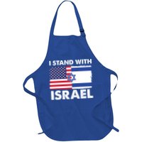 I Stand With Israel Usa Flag Apron