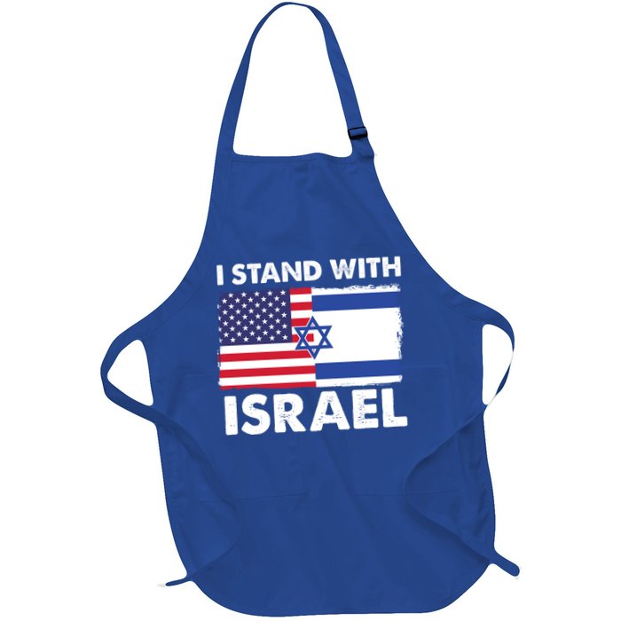 I Stand With Israel Usa Flag Apron