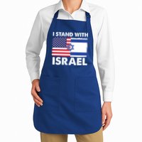 I Stand With Israel Usa Flag Apron