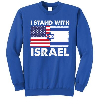 I Stand With Israel Usa Flag Sweatshirt