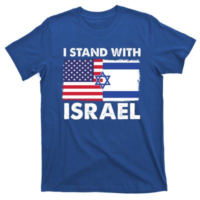 I Stand With Israel Usa Flag T-Shirt