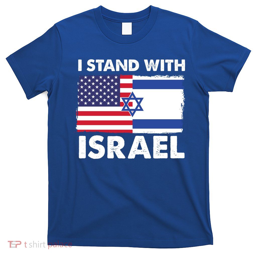 I Stand With Israel Usa Flag T-Shirt